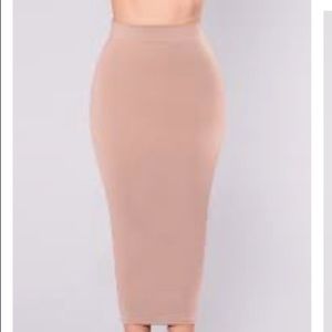 FASHION NOVA bondage midi skirt